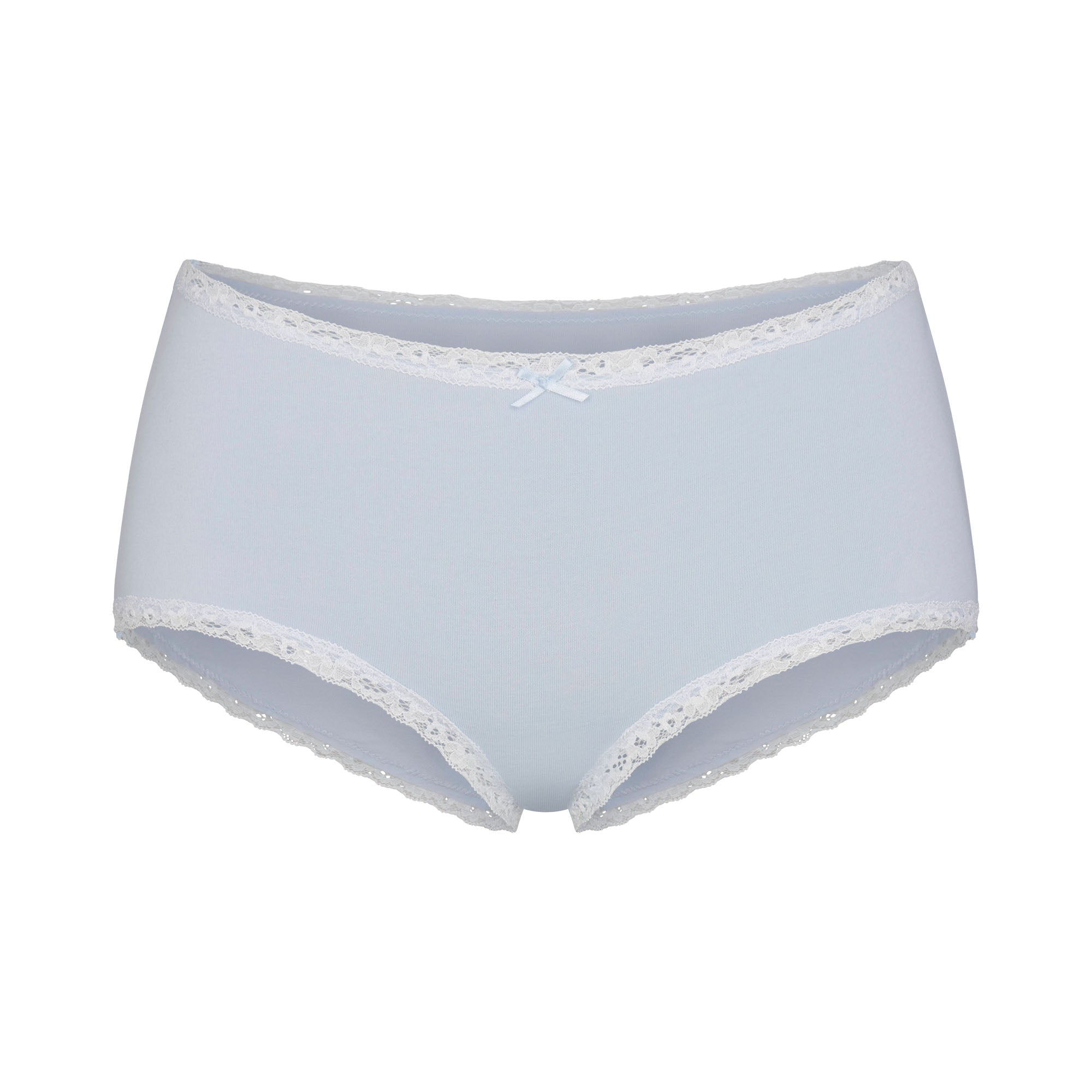 LIGHTWEIGHT COTTON LACE BOY SHORT | AIRSPACE FLAT ON A WHITE BACKGROUND | FLT