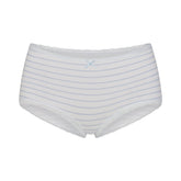 LIGHTWEIGHT COTTON LACE BOY SHORT | AIRSPACE LAGUNA STRIPE FLAT ON A WHITE BACKGROUND | FLT