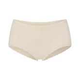 LIGHTWEIGHT COTTON LACE BOY SHORT | BUTTER TONAL FLAT ON A WHITE BACKGROUND | FLT