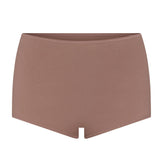 PERIOD PANTIES BOY SHORT | UMBER FLAT ON A WHITE BACKGROUND | FLT