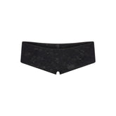 STRETCH LACE HIPSTER | SOOT FLAT ON A WHITE BACKGROUND | FLT
