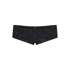 STRETCH LACE HIPSTER | SOOT FLAT ON A WHITE BACKGROUND | FLT