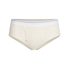 COTTON RIB HIPSTER | MARBLE STRIPE FLAT ON A WHITE BACKGROUND @ | FLT