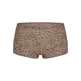 FITS EVERYBODY BOY SHORT | DESERT LEOPARD INK PRINT ON A MODEL | FLT@ | FOCUS: 0.0, 1.0, 0.9