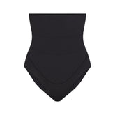 FITS EVERYBODY MATERNITY BANDED HIGH-WAISTED BRIEF | ONYX (BRIEFS, PANTIES) LAYS FLAT ON A WHITE BACKGROUND | FOCUS: 0.0, 1.0, 0.9