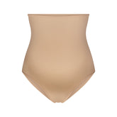 FITS EVERYBODY MATERNITY HIGH-WAISTED BRIEF | CLAY (BRIEFS, PANTIES) LAYS FLAT ON A WHITE BACKGROUND | FLT