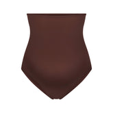 FITS EVERYBODY MATERNITY HIGH-WAISTED BRIEF | COCOA (BRIEFS, PANTIES) LAYS FLAT ON A WHITE BACKGROUND