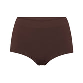 SOFT SMOOTHING SEAMLESS BOY SHORT | COCOA (BOY SHORTS, PANTIES) LAYS FLAT ON A WHITE BACKGROUND | FLT