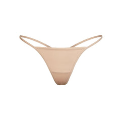 FITS EVERYBODY T-STRING THONG | MICA (THONGS, PANTIES) LAYS FLAT ON A WHITE BACKGROUND | FLT