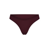 FITS EVERYBODY DIPPED FRONT THONG | CURRANT FLAT ON A WHITE BACKGROUND | FLT