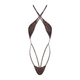 FITS EVERYBODY PICOT MICRO TEDDY | UMBER LEOPARD PRINT FLAT ON A WHITE BACKGROUND | FLT