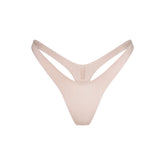 SHINE FOUNDATIONS DIPPED THONG | DUSTY PINK FLAT ON A WHITE BACKGROUND | FLT