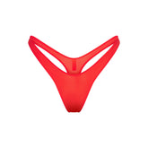 SHINE FOUNDATIONS DIPPED THONG | POPPY FLAT ON A WHITE BACKGROUND | FLT