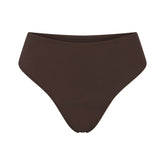 PERIOD PANTIES THONG | ESPRESSO FLAT ON A WHITE BACKGROUND | FLT