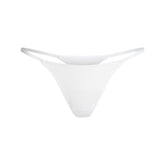 LIGHTWEIGHT COTTON STRING THONG | SNOW FLAT ON A WHITE BACKGROUND | FLT