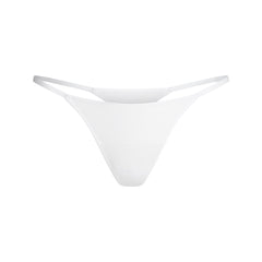 LIGHTWEIGHT COTTON STRING THONG | SNOW FLAT ON A WHITE BACKGROUND | FLT