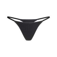 LIGHTWEIGHT COTTON STRING THONG | SOOT TONAL FLAT ON A WHITE BACKGROUND | FLT