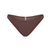 EVERYDAY COTTON BIKINI | COCOA HEATHER FLAT ON A WHITE BACKGROUND | FLT