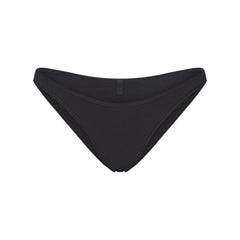 EVERYDAY COTTON BIKINI | ONYX FLAT ON A WHITE BACKGROUND | FLT
