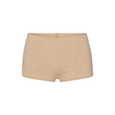 EVERYDAY COTTON BOY SHORT | CLAY HEATHER FLAT ON A WHITE BACKGROUND | FLT