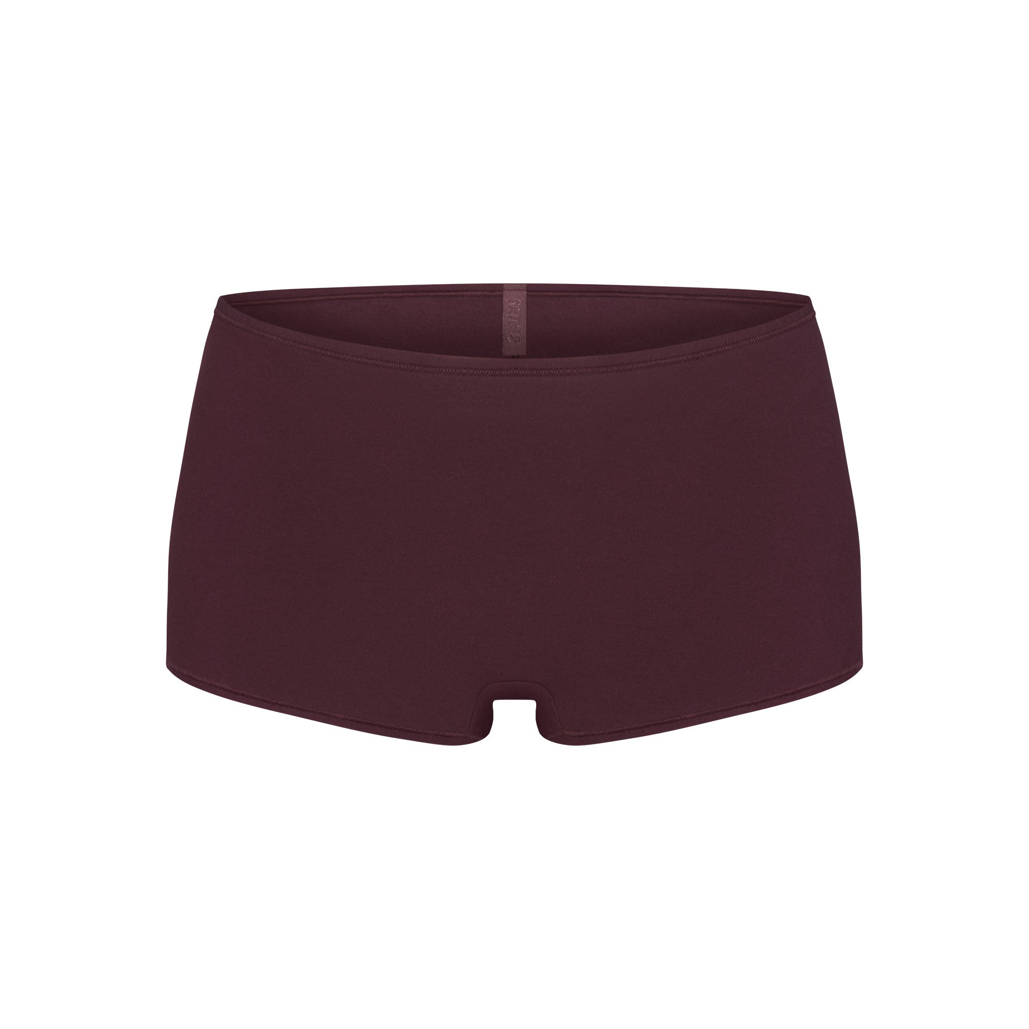 EVERYDAY COTTON BOY SHORT | CURRANT FLAT ON A WHITE BACKGROUND | FLT