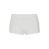 EVERYDAY COTTON BOY SHORT | SNOW FLAT ON A WHITE BACKGROUND | FLT