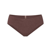 EVERYDAY COTTON HIPSTER | COCOA HEATHER FLAT ON A WHITE BACKGROUND | FLT