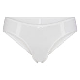 LIGHTWEIGHT COTTON LACE HIPSTER | SNOW FLAT ON A WHITE BACKGROUND | FLT