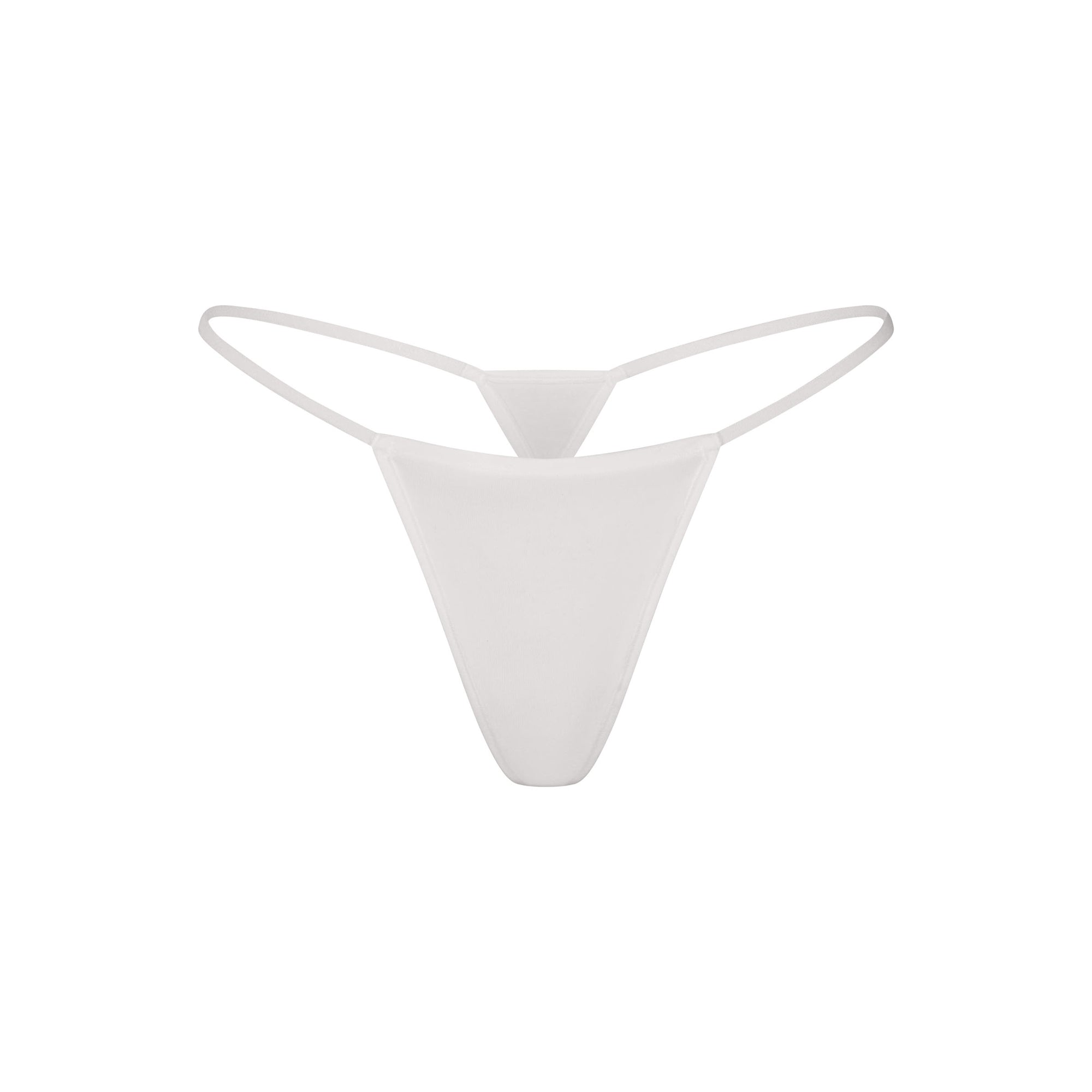 EVERYDAY COTTON STRING THONG | SNOW FLAT ON A WHITE BACKGROUND | FLT