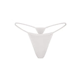 EVERYDAY COTTON STRING THONG | SNOW FLAT ON A WHITE BACKGROUND | FLT