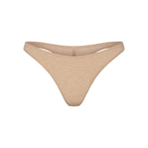 EVERYDAY COTTON THONG | CLAY HEATHER FLAT ON A WHITE BACKGROUND | FLT