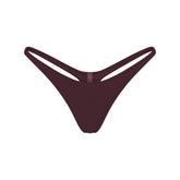 EVERYDAY COTTON THONG | CURRANT FLAT ON A WHITE BACKGROUND | FLT