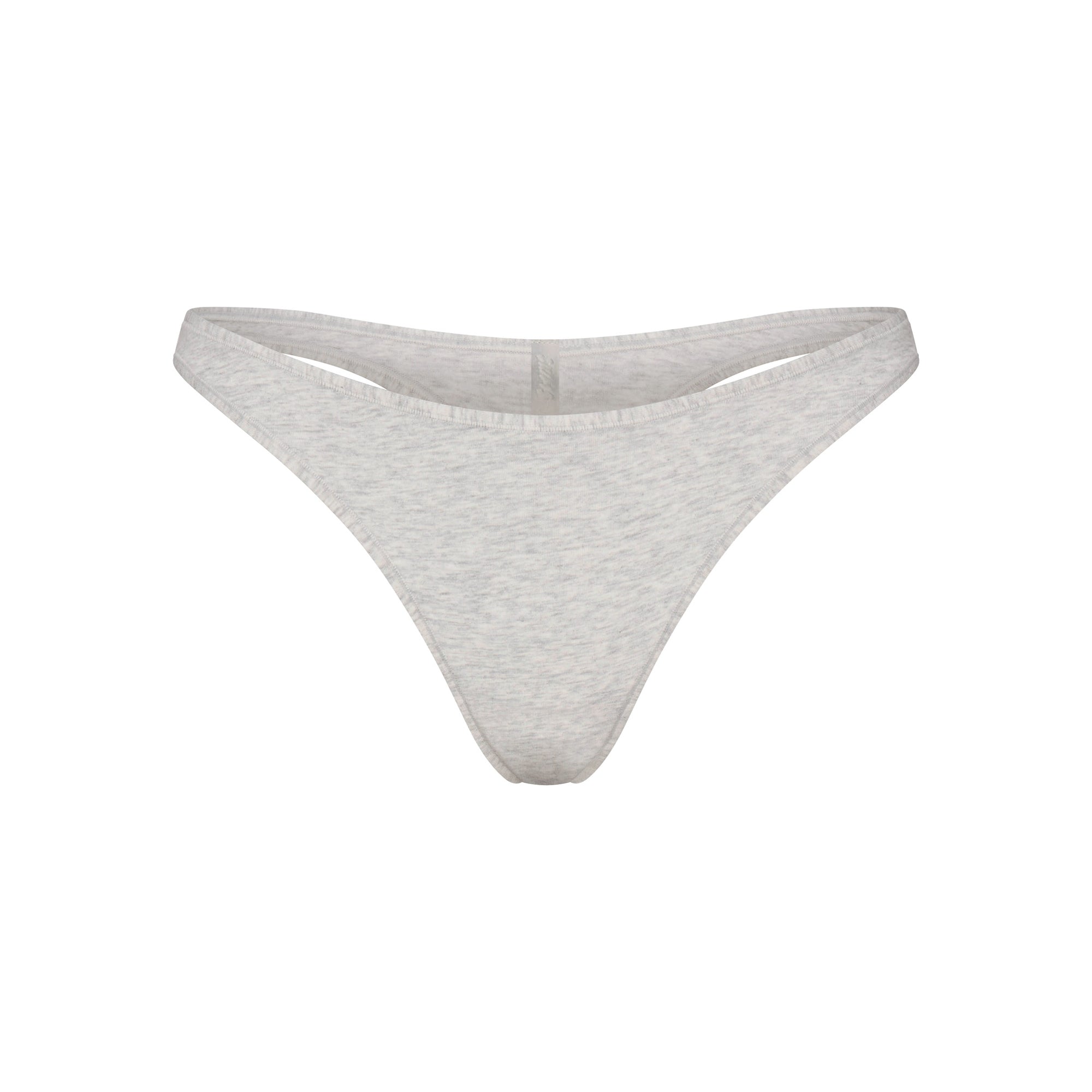 EVERYDAY COTTON THONG | LIGHT HEATHER GREY FLAT ON A WHITE BACKGROUND | FLT