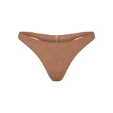 EVERYDAY COTTON THONG | SIENNA HEATHER FLAT ON A WHITE BACKGROUND | FLT