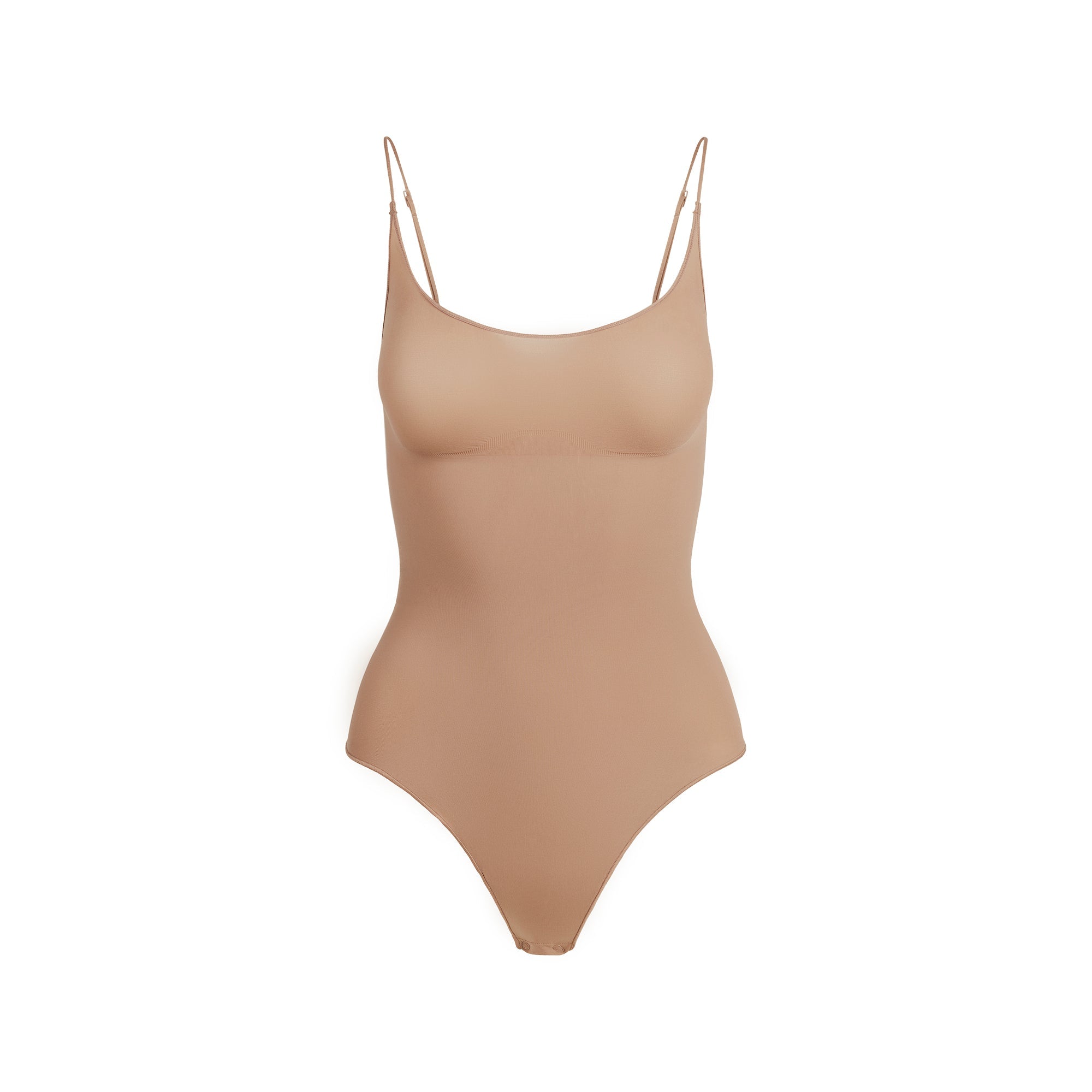 SHEER SEAMLESS THONG BODYSUIT | SIENNA FLAT ON A WHITE BACKGROUND | FLT