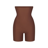 SKIMS BODY CORE SCULPT HIGH-WAISTED SHORT | JASPER (SHAPEWEAR SHORTS) FLAT ON A WHITE BACKGROUND | FLT