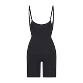 BUTT ENHANCING OPEN BUST BODYSUIT | ONYX (SHAPEWEAR BODYSUITS) LAYS FLAT ON A WHITE BACKGROUND | FLT