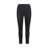NikeSKIMS SATIN SHINE PANELED 26” LEGGING | OBSIDIAN & LAYS FLAT ON A WHITE BACKGROUND | FLT