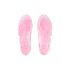JELLY SHOE | MELON & LAYS FLAT ON A WHITE BACKGROUND | FLT