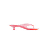 JELLY KITTEN HEEL | MELON & LAYS FLAT ON A WHITE BACKGROUND | FLT