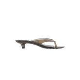 JELLY KITTEN HEEL | ONYX & LAYS FLAT ON A WHITE BACKGROUND | FLT