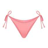 SIGNATURE SWIM DIPPED TIE BIKINI BOTTOM | MELON FLAT ON A WHITE BACKGROUND | FLT
