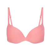 SIGNATURE SWIM ULTIMATE PUSH-UP TIE BACK BIKINI TOP | MELON FLAT ON A WHITE BACKGROUND | FLT