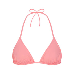 SIGNATURE SWIM TRIANGLE BIKINI TOP | MELON FLAT ON A WHITE BACKGROUND | FLT