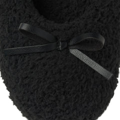 COZY BALLET SLIPPER | ONYX FLAT ON A WHITE BACKGROUND | FLT