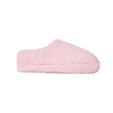 FAUX FUR SLIPPER | CHERRY BLOSSOM FLAT ON A WHITE BACKGROUND @ | FOCUS: 0.0, 1.0, 0.9