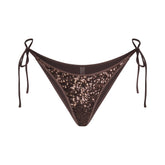 ICONIC SWIM SEQUIN BIKINI BOTTOM | ESPRESSO ADDITIONAL FABRIC DETAILS