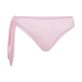 SATIN SWIM TIE SIDE BIKINI BOTTOM | CHERRY BLOSSOM FLAT ON A WHITE BACKGROUND | FLT
