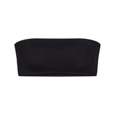 ICONIC SWIM MICRO BANDEAU BIKINI TOP | OBSIDIAN FLAT ON A WHITE BACKGROUND | FLT