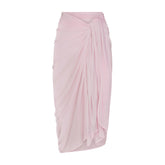 SWIM COVER-UPS SHEER SARONG | SOFT BLUSH FLAT ON A WHITE BACKGROUND | FLT